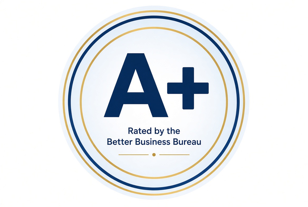 A+ rated by the Better Business Bureau